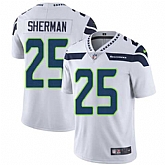 Nike Seattle Seahawks #25 Richard Sherman White NFL Vapor Untouchable Limited Jersey,baseball caps,new era cap wholesale,wholesale hats